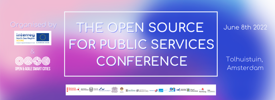 The Open Source For Public Services Conference by OASC and SCORE in Amsterdam June 8 — Register now!